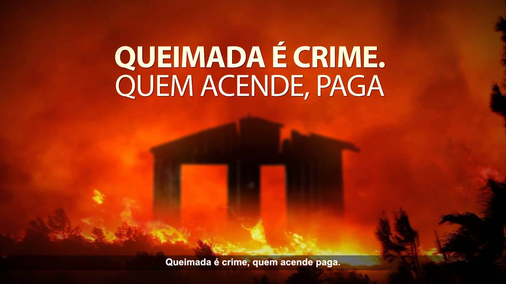 Queimadas é crime, denuncie!